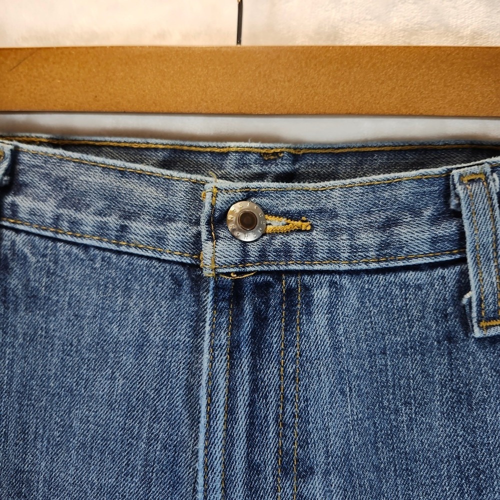 Cinch Green Label Men Jeans 36x32 Blue Denim Classic Fit Straight Leg Distressed - Picture 7 of 13